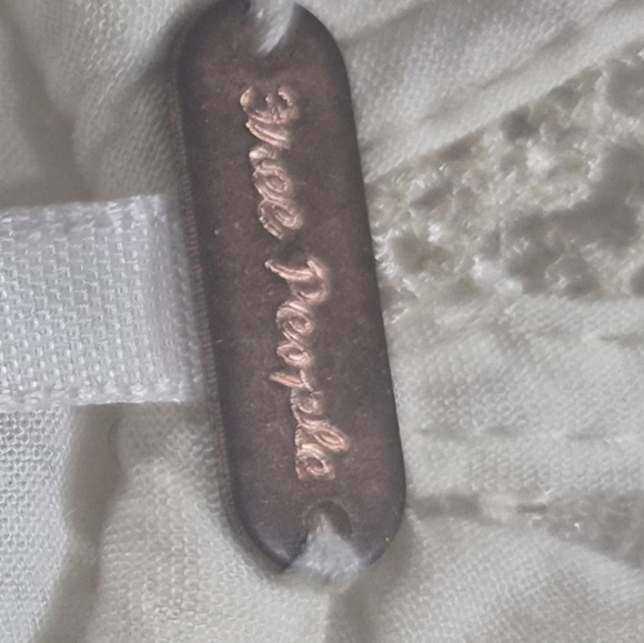 Free People Don’t You Dare Cream Lace V-Neck Babydoll Dress 10 - Picture 3 of 3